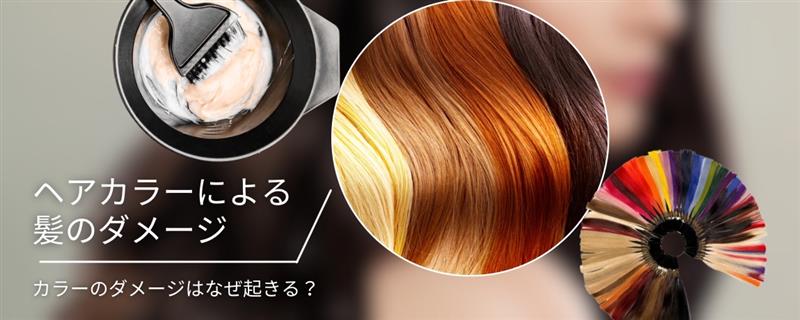 ヘアカラーによる髪の毛のダメージ