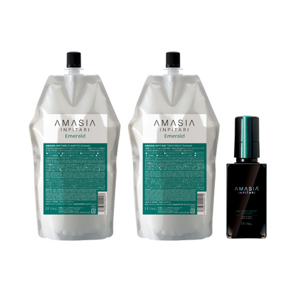 AMASIA インピタリ エメラルド シャンプー & トリートメント 3点 AMASIA インピタリ エメラルド シャンプー & トリートメント 3点